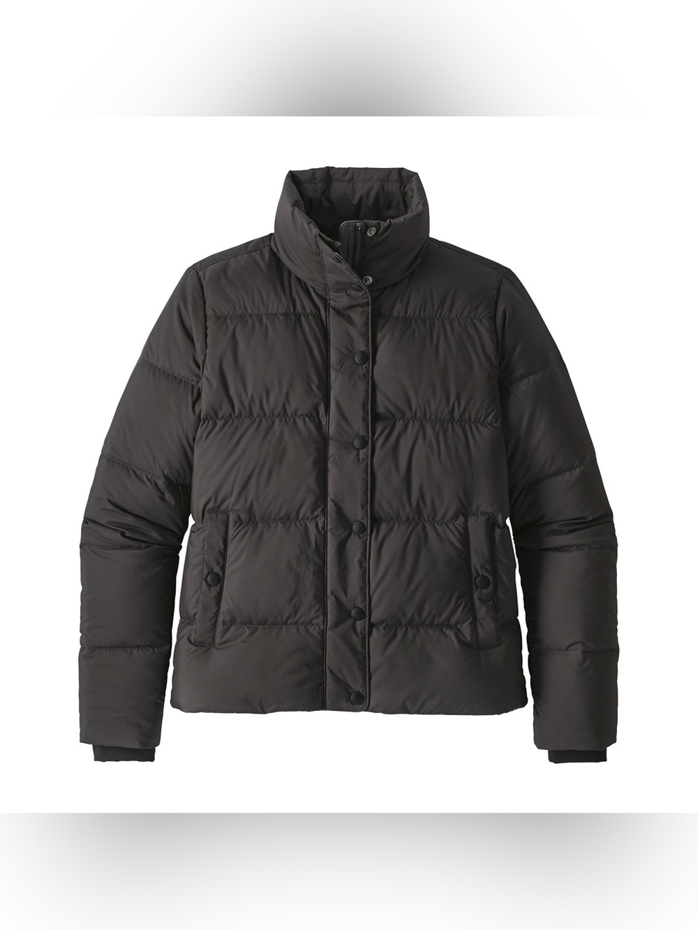 Patagonia Silent Down Jacket Women’s Size Large Black Gorpcore Outdoor Hiking